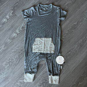 Moon + Beck Romper Kids 3-4 Years Gray